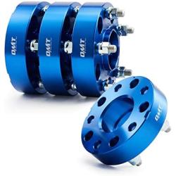 Orion Motor Tech 5x5 Hubcentric Wheel Spacers 1.5 inches 71.5mm Bore with 1/2-20 Studs Compatible with 2007-2018 Jeep Wrangler JK, 1999-2010 Jeep Grand Cherokee WJ WK, 38mm Blue Wheel Spacers, 4pcs