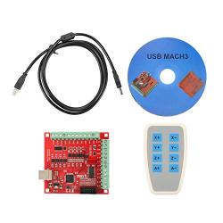 Motion Control Card,USB Breakout Board,USB MACH3 100Khz Motion Controller Card Breakout Board, CNC Breakout Interface Board for CNC Engraving