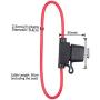 KeeYees 7-70V 30A PWM DC Motor Speed Controller Switch Control 12V 24V 36V 48V with 30 Amp Fuse
