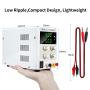 30V 5A DC Bench Power Supply Variable 3-Digital LED Display, Switching Lab Power Supply with Free Alligator Clip US Power Cord