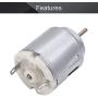 Fielect 1Pcs DC Motor 1.5-6V 5000-20000RPM Micro Motor Mini Motor Electric Motor Round Shaft for RC Boat DIY Airplane Toys Model DIY Hobby