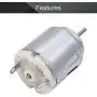 Fielect 1Pcs DC Motor 1.5-6V 5000-20000RPM Micro Motor Mini Motor Electric Motor Round Shaft for RC Boat DIY Airplane Toys Model DIY Hobby