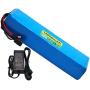 Wnicek 36V 14AH Electric Bike Battery Rechargeable Li-Ion Battery Pack for Motors up to 350W with 42V Charger Ebike Lithium Battery Built-in 20A BMS