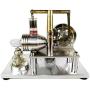 Teerwere Stirling Engine Motor Stirling Engine Kit DIY Assembly Stirling Engine Generator Model Toy (Color : Silver, Size : One Size)