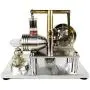 Teerwere Stirling Engine Motor Stirling Engine Kit DIY Assembly Stirling Engine Generator Model Toy (Color : Silver, Size : One Size)