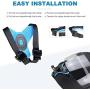 YALLSAME Helmet Chin Mount for GoPro Action Camera Go Pro Motorcycle Strap Attachment Full Face Helmet Rhino Mount Accessories for GoPro Hero 10 9 8 7 6 5 4 3 Camera for Racing High-Speed Sport
