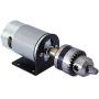 BEMONOC DC 12V Lathe Press 550 Motor With Miniature Hand Drill Chuck and Mounting Bracket 555 DC Brush Motor 18000Rpm For DIY Assembly