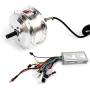 L-faster 24V36V Electric Bike Brushless Gear Motor with Controller 83mm Width High-Speed Hub Motor Light Bicycle Spoke Motor Control Unit