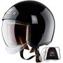 Casque Royal M139 Open Face - Multi-Tailles & Couleurs & Pare-brise Remplaçable | Retro - Design Élégant | Style Classique pour Adultes Hommes & Femmes | Pare-brise Anti-Rayures | Homologué DOT (Noir Brillant, S) Casque Royal M139 Open Face - Multi-Tailles & Couleurs & Pare-brise Remplaçable | Retro - Design Élégant | Style Classique pour Adultes Hommes & Femmes | Pare-brise Anti-Rayures | Homologué DOT (Noir Brillant, S)