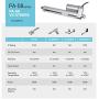 PROGRESSIVE AUTOMATIONS 12V Mini Track Linear Electric Actuator. 24 in. 50 lbs. DC Motor & Durable Stroke. for Cabinetry, Automation, Robotics, Home PA-08-24-50
