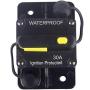 OUHL 30 Amp Circuit Breaker 12V- 48V DC Manual Reset Fuse for Trolling Motor Rv Marine Boat Vehicles System Protection Waterproof (30A)