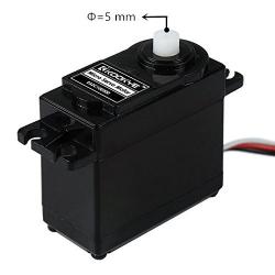 KOOKYE 2PCS Mini Servo Motor 360 Degree Continuous Rotation w/Servo Horn Set (Arm, X, Wheel, Star) for RC Car Robot Helicopter Airplane Model