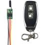 Anntem Wireless Remote Control Switch 433mhz rf Transmitter and Receiver kit dc6v 7v 9v 12v to 24V Universal Battery Power Strip Mini Small Switch mos Circuit Micro Controller Module led Strip Lights