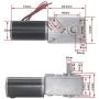 Motor High Torsion Speed Reduce Electric Gearbox Motor Reversible Worm Gear Motor 8mm Shaft Permanent Magnet Controls Power Tool Replacement Parts 24V(70RPM)