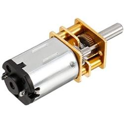 uxcell Micro Speed Reduction Motor DC 12V 200RPM with Full Metal Gearbox 0.18A Electric Gear Box Motor with 2 Terminals for DIY RC