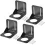 MECCANIXITY Motor Bracket Motor Mounting Holder 68x65x68mm Black for 57mm NEMA 23 Stepper Motor with Screws 4 Set