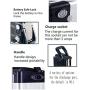 TGHY 60V Ebike Battery 10Ah,12Ah,15Ah,20Ah Ebicycle Bike Lithium Battery Pack with Charger, for 250W-2000W Electric Bicycles Motor,Folding Built-in Electric Bike Lithium Battery