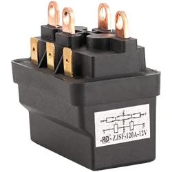 Acouto Winch Solenoid Relay Contactor for ATV UTV 4X4 Vehicles Winch Solenoid Contact Relay Contactor 12V 120A Steel Replacement
