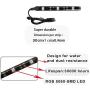 NBWDY 2Pcs 3-5050-SMD Flexible Waterproof Motorcycle RGB LED Strips Light Multi-Color Accent Glow Neon Lights Lamp (3LED)