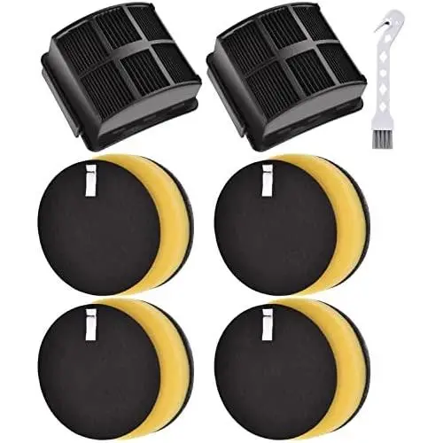 Artraise Filter Replacement for Bissell 2998 Multiclean Lift-Off Pet Vacuum Cleaner 2920 2998 2999 31269 3125W 31259, Compared to Part 1625641, 2 Post Motor HEPA Filters and 4 Foam & Felt Filters Kit