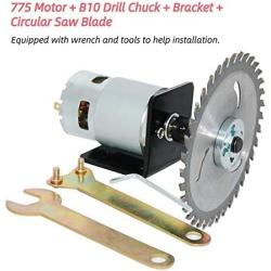 CHANCS Electric Motor 12V/24V 10000RPM/20000RPM 775 Table Saw Kit With 20A PWM Speed Controller Regulator Module Board