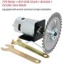 CHANCS Electric Motor 12V/24V 10000RPM/20000RPM 775 Table Saw Kit With 20A PWM Speed Controller Regulator Module Board