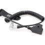 ZBLZGP D-tap to Right Angle 0B 6 Pin Male Power Cable for DJI Wireless Focus Motor (Elbow Coiled Cable)