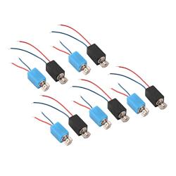 sourcing map Vibration Motor w Spring Pieces DC3V 3800RPM Square 10Pcs