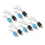 sourcing map Vibration Motor w Spring Pieces DC3V 3800RPM Square 10Pcs