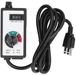 FTVOGUE Fan Speed Adjuster 1500W 120V Safe Multifunctional Electronic Variable Fan Speed Controller US Plug ,Switches & Sockets & Accessories