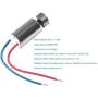 AEDIKO 10pcs DC Coreless Motor 1.5v-3v Waterproof Micro Vibration 12000RPM Mini Vibrating Motor 6mmx10mm for Electric Toothbrush Toys Dental Equipments