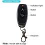 QIACHIP 433Mhz Universal Wireless Remote Control Switch DC 12V 1CH Relay Receiver Module RF Transmitter (2 Transmitters 2 Button+ 1 Receiver 1CH)