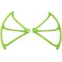 Upgraded Motors Three Blades Propellers Main Propeller Guard Bumpers Protectors for Hubsan H502E H502S Drone Replacement CCW CW with Metal Gears RC Quadcopter Spare Parts Set (Green)