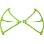 Upgraded Motors Three Blades Propellers Main Propeller Guard Bumpers Protectors for Hubsan H502E H502S Drone Replacement CCW CW with Metal Gears RC Quadcopter Spare Parts Set (Green)