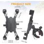 Bike Phone Mount, Universal Handlebar Cell Phone Holder for Bike Motorcycle, Compatible with Up to 3.5