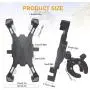 Bike Phone Mount, Universal Handlebar Cell Phone Holder for Bike Motorcycle, Compatible with Up to 3.5
