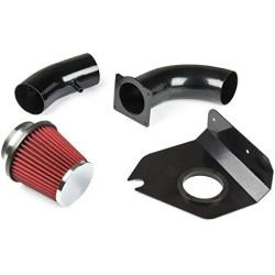 DNAMotoring AIP-HS-F007-RD Cold Air Intake System and Heat Shield