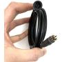 SCHUCK Waterproof Motor Extension Cable 1.2/1.5 Square 250W/350W 600mm/1300mm/1600mm for E-Bike Hub Motor Conversion Kit Parts