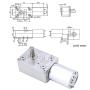 High Torque Turbo Geared Motor DC 12V Motor 2/3/10/30/100RPM (30 RPM)