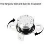 uxcell KSD301 Thermostat 50°C/122°F 10A Normally Open N.O Adjust Snap Disc Temperature Switch for Microwave Oven Coffee Maker 2pcs