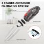 Stick Vacuum Cleaner, 3-in-1 Lightweight Corded Vacuum Cleaner with 450w Motor, Corded Handheld Vac for Hard Floor and Carpet