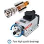 110v Spindle Motor Kit，1.5Kw Square Air Cooled Spindle Motor 24000Rpm 400Hz ，VFD Variable Frequency Drive ，7 pcs ER11 Collets （1-7mm）for CNC Router Engraving Milling Machine (1.5KW-110V)