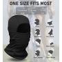 Doerix Balaclava Face Mask for Men Women Sun Hood Tactical Lightweight Ski Motorcycle Running Riding