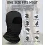 Doerix Balaclava Face Mask for Men Women Sun Hood Tactical Lightweight Ski Motorcycle Running Riding