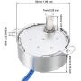 uxcell Metal Gear Synchronous Synchron Motor AC 100-127V 0.8-1RPM 50-60Hz CW 4W