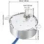uxcell Metal Gear Synchronous Synchron Motor AC 100-127V 9-11RPM 50-60Hz CCW/CW 4W for Microwave Oven