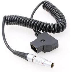 ZBLZGP D-tap to 0B 6 Pin Male Power Cable for DJI Wireless Focus Motor (Straight Coiled Cable)