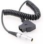 ZBLZGP D-tap to 0B 6 Pin Male Power Cable for DJI Wireless Focus Motor (Straight Coiled Cable)
