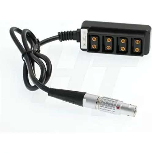 HangTon Ronin 2 6 Pin to D-tap P-tap Adapter Power Splitter 1 to 4 for DJI 14.4V Port to Monitor, Focus Motor, Camera