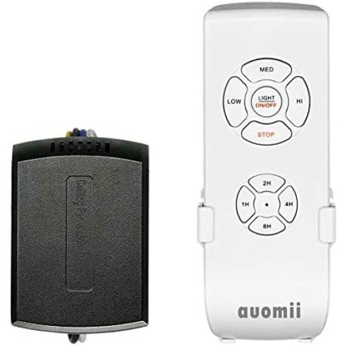 Universal Small Size Ceiling Fan Remote Control kit, Speed, Light & Timing 3 in 1 Wireless Control, Compatible with Hunter, Harbor Breeze, Westinghouse, Honeywell and Other Ceiling Fan Brands